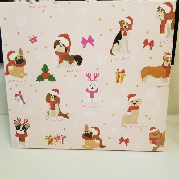 Betsey Johnson " BLACK PATENT CHRISTMAS 2022 CAT” MINI BACKPACK SET Collectable - Picture 9 of 10